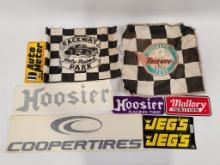 Vintage Raceway Flags & Racing Decals