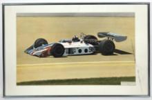 1973 Mike Mosley Indy 500 Colorized Photo