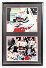 Framed Mario & Michael Andretti Autographed Photos