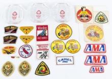 Vintage AMA Racing Patches, Pins, & Ashtrays