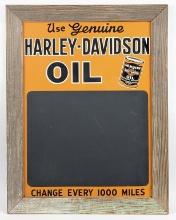 SST "Use Genuine Harley-Davidson Oil" Chalkboard