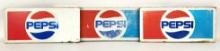 (3) Vintage Pepsi-Cola Cooler Sign Displays