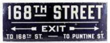 New York 168th St Train SSP Exit Sign