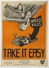 1940s-50s Ohio Department Of Highway Safety Poster