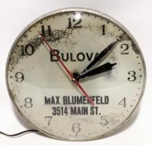 Vintage Bulova Advertising Clock