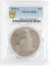 1876-S U.S. Silver Trade Dollar PCGS XF 45