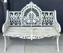 Beautiful Vintage Cast Iron Garden Bench