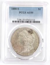 1888-S U.S. Morgan Silver Dollar PCGS AU 55