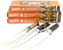(3) NIB Marble's Fixed Blade Hunting Knives