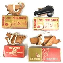 (4) Bucheimer Leather Holsters in Boxes