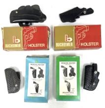 (4) Brauers & Bucheimers Leather Holsters in Box