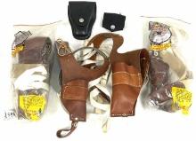 (5) Brauer Leather Holsters in Packages