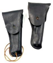 (2) WW II US Colt 1911 Leather Holsters