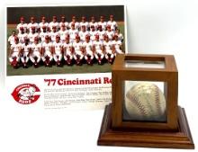 1977 Cincinnati Reds Roster & Team Signed Ball