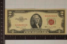 1953-B US $2 RED SEAL NOTE