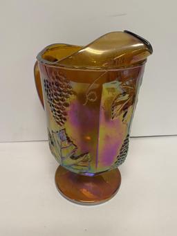 CARNIVAL GLASS PITCHER