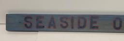 "SEASIDE OYSTERS" WOODEN SIGN