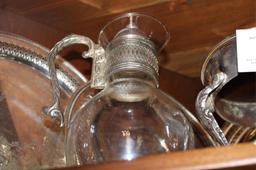 SIX PIECES OF SILVER PLATE SERVICE