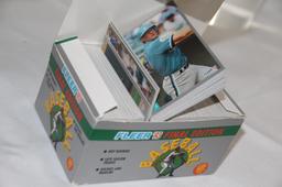 FLEER 1993 FINAL EDITION BOX AND BOX OF 1990 BOWMAN CARDS