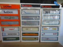 6 LIONEL 3 PACK  INTERMODAL CONTAINERS