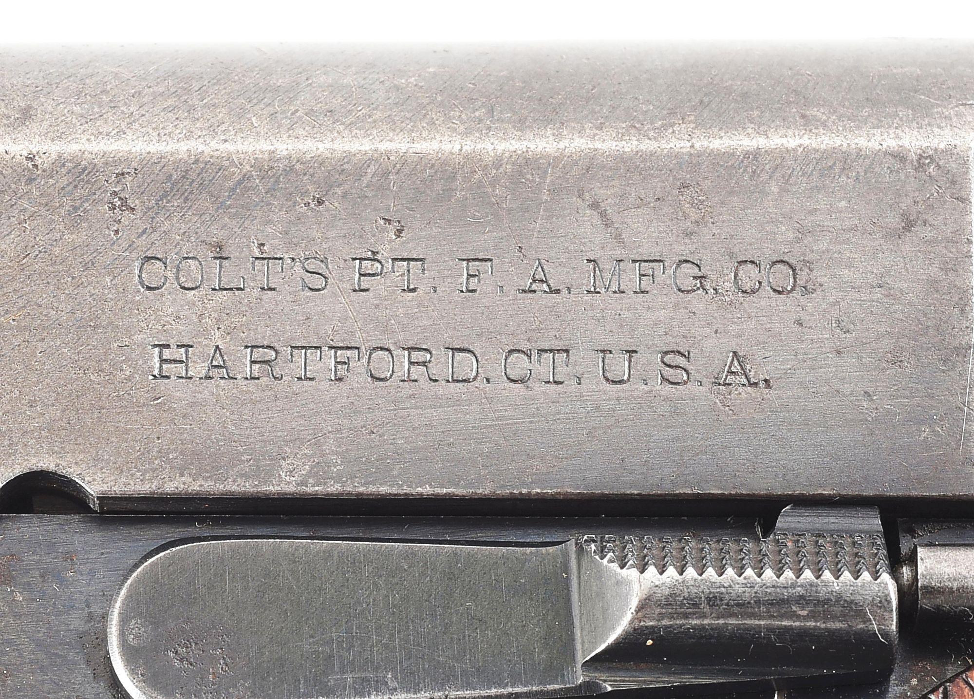 (C) A VERY RARE AND EARLY COLT 1911 .45 ACP SEMI-AUTOMATIC PISTOL FROM A NAVY SHIPMENT WITH A DESIRA