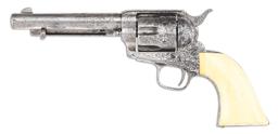 (A) HISTORIC DOCUMENTED FACTORY ENGRAVED COLT SINGLE ACTION ARMY REVOLVER FROM THE 1876 CENTENNIAL E