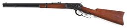 (C) FINE AND RARE WINCHESTER MODEL 92 SADDLE RING CARBINE WITH OCTAGONAL BARREL.