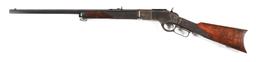 (A) WINCHESTER MODEL 1873 LEVER ACTION RIFLE IN DELUXE CONFIGURATION.