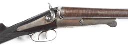 (A) MASSIVE GEORGE FISHER 8 BORE SIDE BY SIDE SHOTGUN FROM THE U.S.C.CO. COLLECTION.