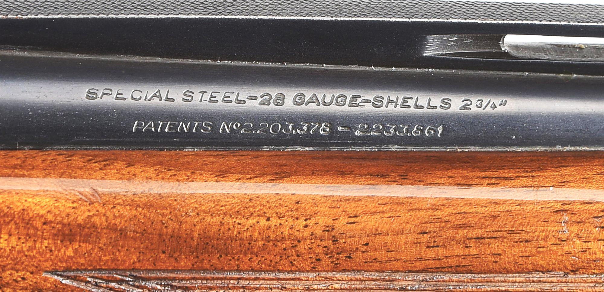 (C) BELGIAN BROWNING 28 BORE SUPERPOSED SHOTGUN.