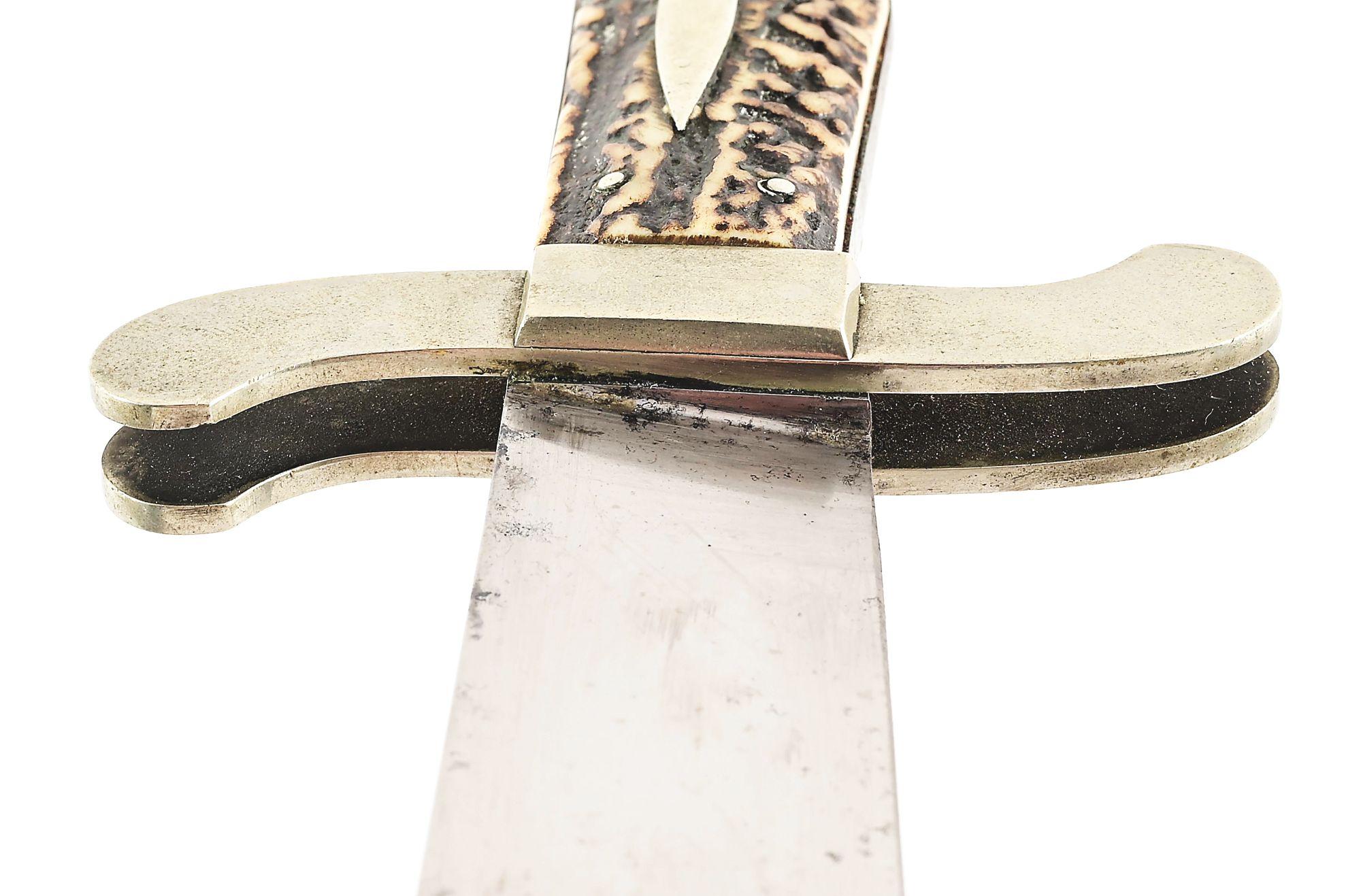 LARGE BOWIE KNIFE BY SAMUEL WRAGG.