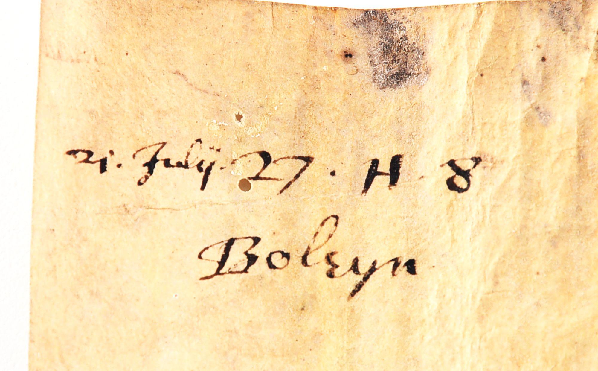 1535 TRANSCRIPT DOCUMENT TO GEORGE BOLEYN, EX-LATTIMER.