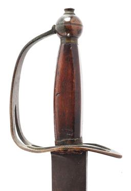 AMERICAN REVOLUTIONARY WAR ERA HORSEMAN'S SABER, EX. WARREN MOORE COLLECTION.