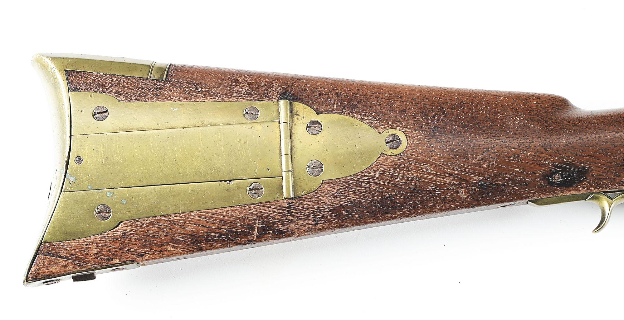 (A) RARE TYPE II VIRGINIA MANUFACTORY PERCUSSION CONVERTED RIFLE DATED 1817.