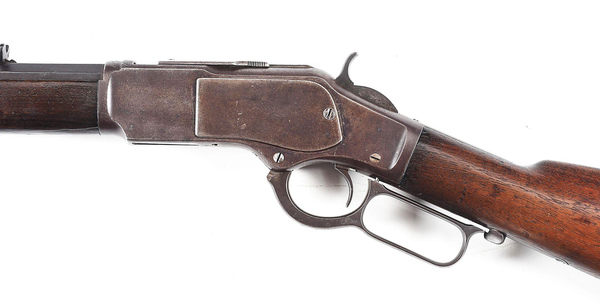 (A) WINCHESTER MODEL 1873 3RD MODEL .38 WCF LEVER ACTION RIFLE.