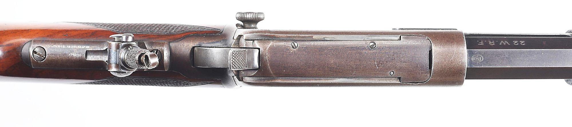 (C) DELUXE WINCHESTER MODEL 1890 SLIDE ACTION RIFLE IN .22 WRF.