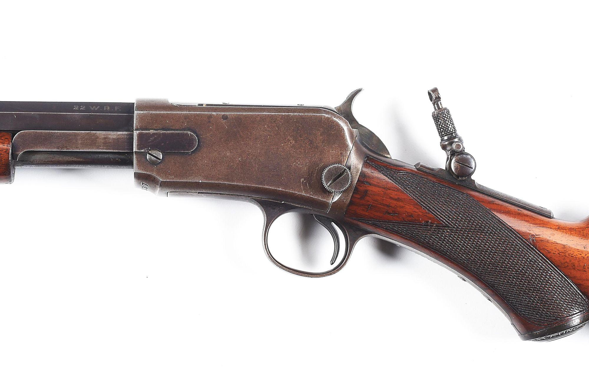 (C) DELUXE WINCHESTER MODEL 1890 SLIDE ACTION RIFLE IN .22 WRF.
