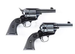 LOT OF 2: CONSECUTIVE PAIR OF USFA SHERIFFS MODEL SINGLE ACTION REVOLVERS.