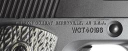 (M) WILSON COMBAT CQB ELITE CARRY 9MM SEMI-AUTOMATIC PISTOL WITH CASE.