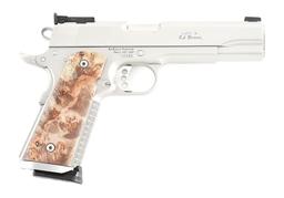 (M) ED BROWN EXECUTIVE TARGET .45 ACP SEMI-AUTOMATIC PISTOL WITH SOFT CASE.
