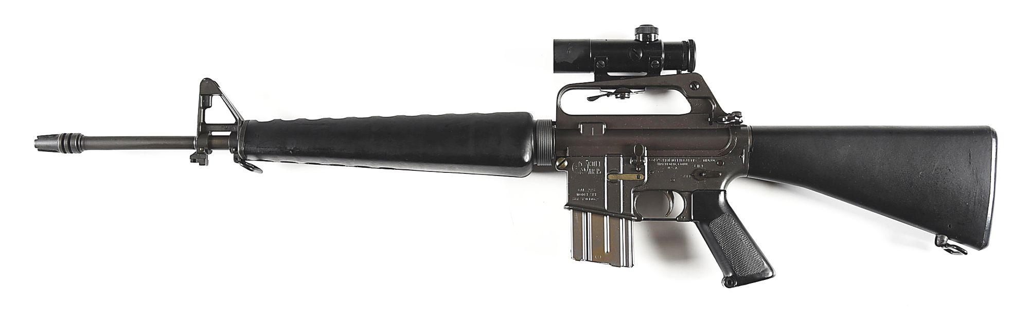 (C) EARLY PRODUCTION 1964 COLT SP1 AR-15 SEMI AUTOMATIC RIFLE WITH PERIOD ACCESSORIES.