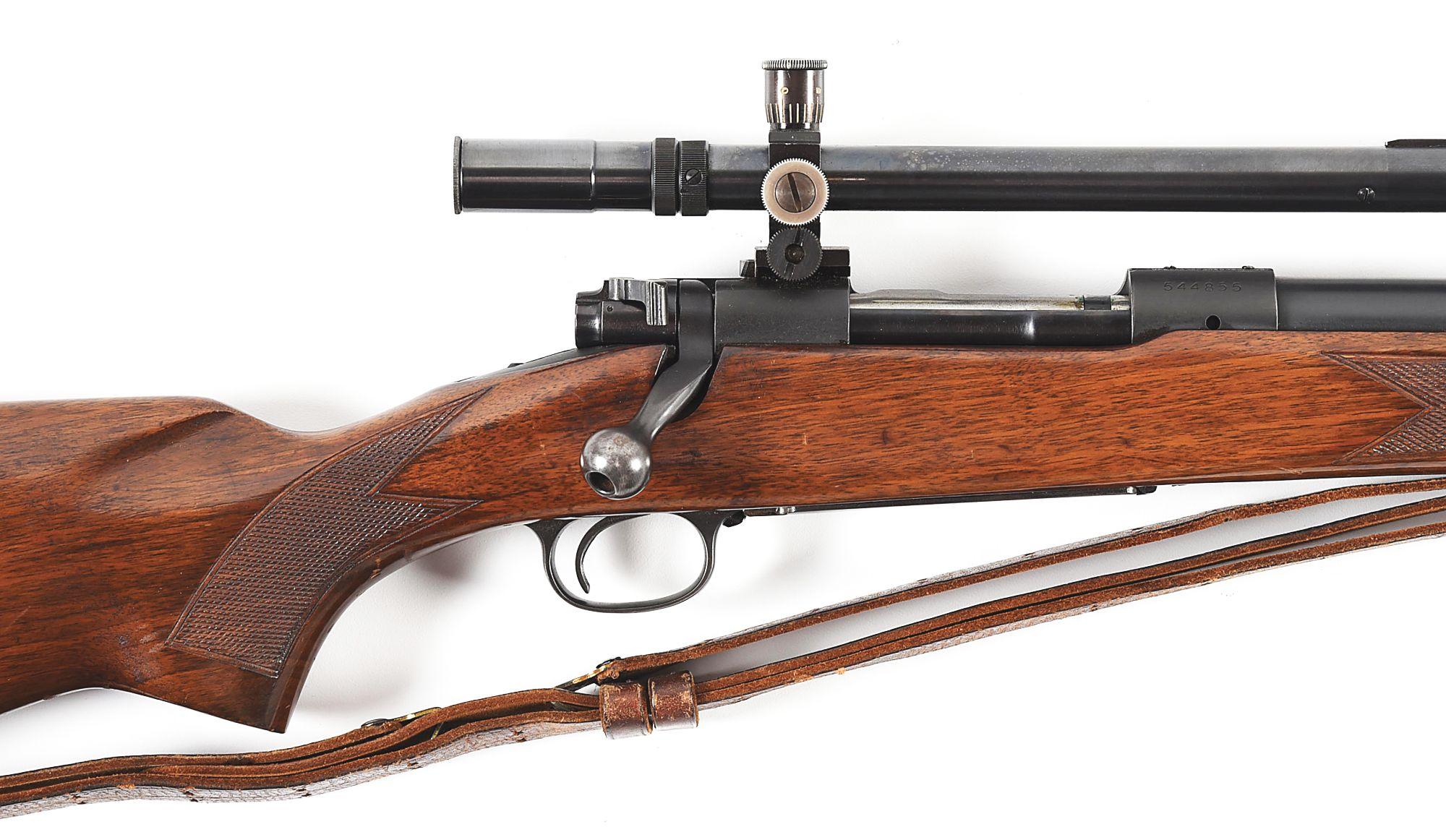 (C) SCARCE PRE-64 WINCHESTER MODEL 70 VARMINT .220 SWIFT BOLT ACTION RIFLE WITH UNERTL OPTIC.