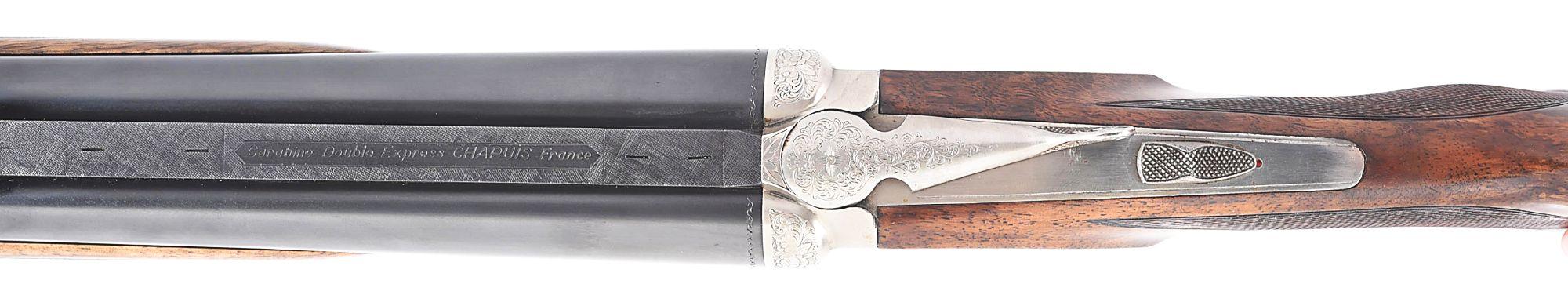 (M) CHAPUIS SIDE BY SIDE DOUBLE RIFLE IN .375 H&H.