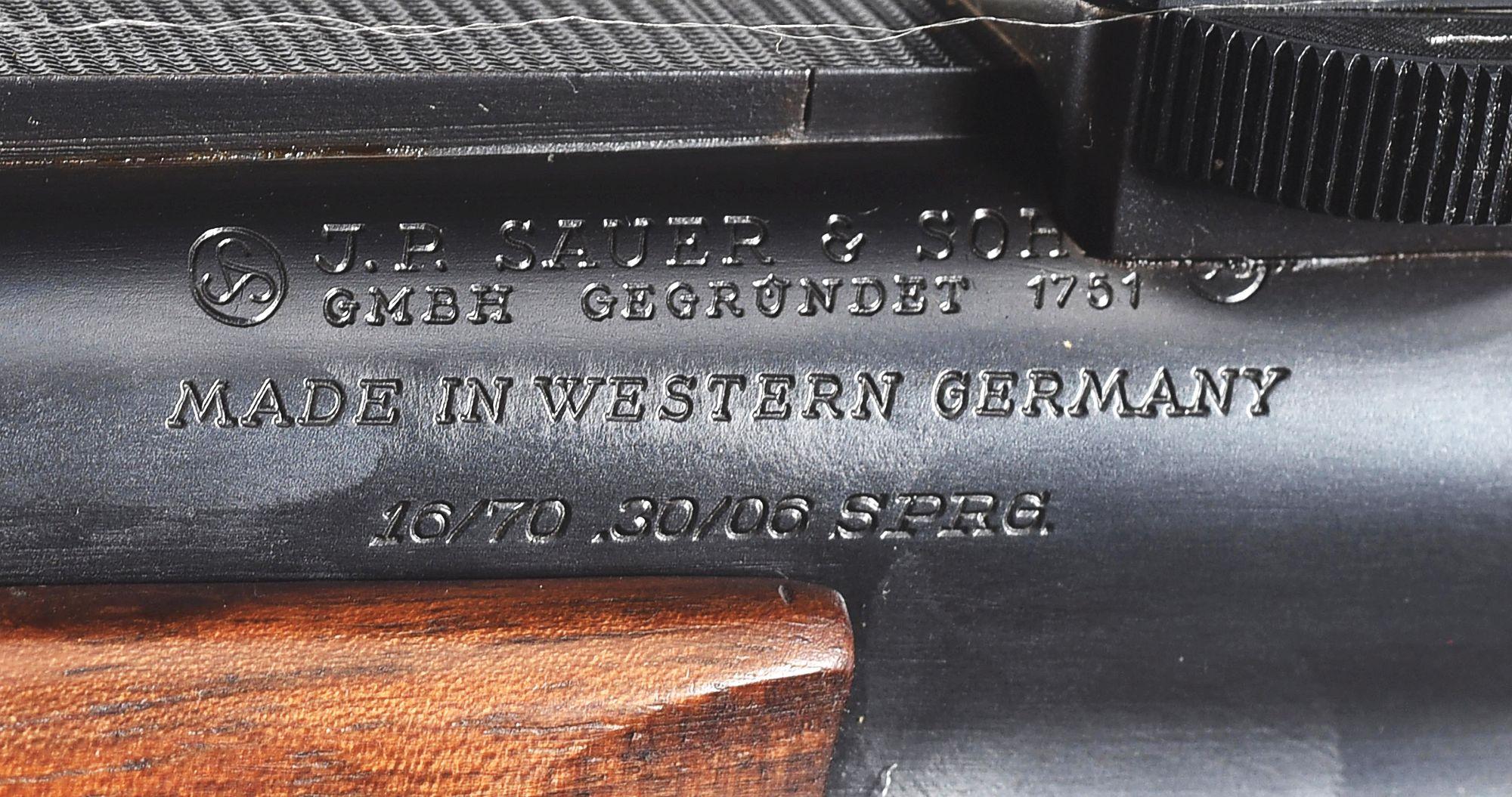 (M) J.P. SAUER & SOHN BBF54 OVER UNDER COMBINATION GUN.
