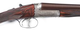 (C) WESTLY RICHARDS DROPLOCK 12 BORE SIDE BY SIDE SHOTGUN WITH CASE.
