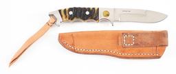 RICARDO VELARDE 8 - 1/2" PRO HUNTER WITH HIMALAYAN SHEEP HORN GRIP.