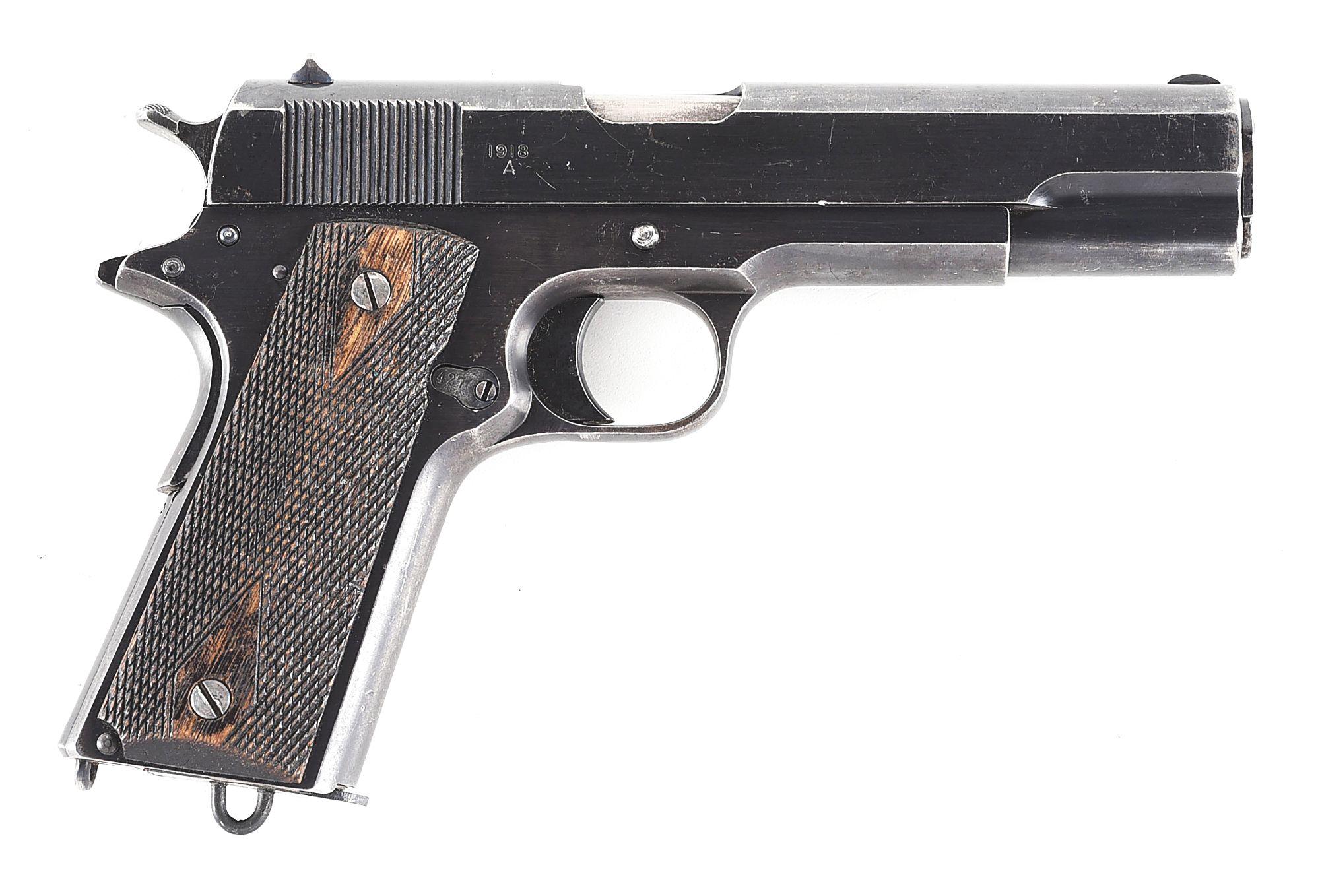 (C) EARLY KONGSBERG MODEL 1914 SEMI AUTOMATIC PISTOL WITH ORIGINAL ACCESSORIES.