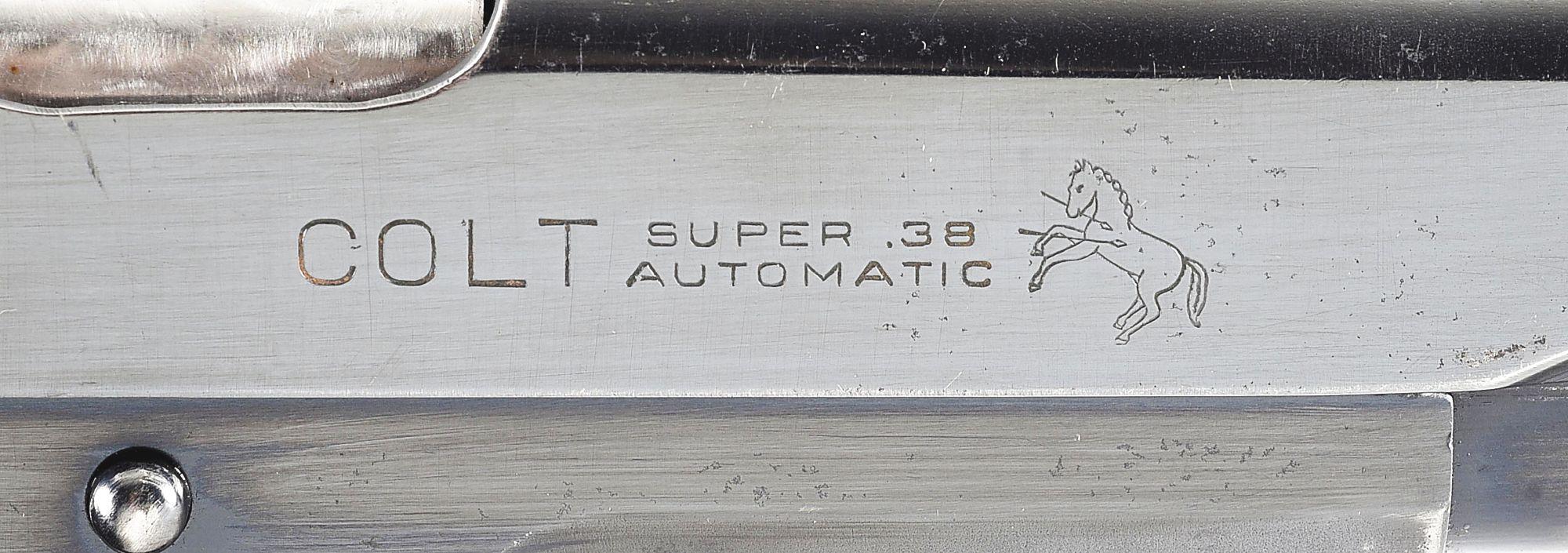 (C) COLT SUPER .38 SEMI-AUTOMATIC .38 SUPER PISTOL.