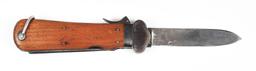 GERMAN WWII LUFTWAFFE TAKE DOWN GRAVITY KNIFE BY WEYERSBERG.