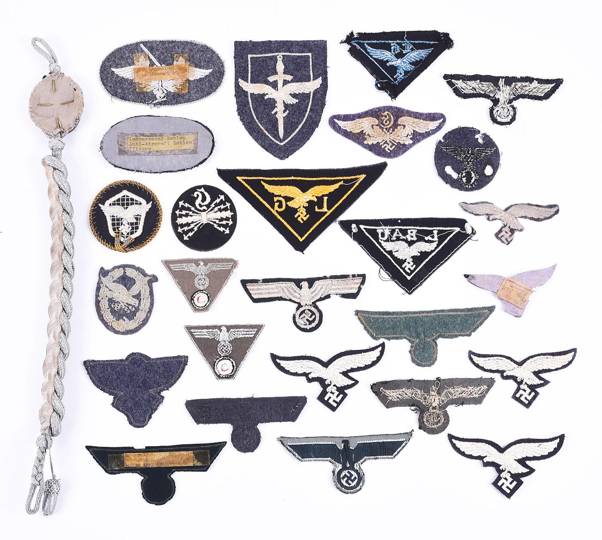 GERMAN WWII HEER AND LUFTWAFFE INSIGNIA.